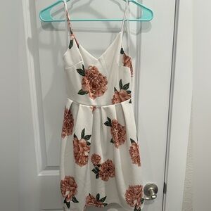 White floral dress
